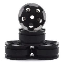 Orlandoo Hunter Aluminum Battle Axe 5 Hole Wheel w/Brake Rotor (Black) (4)